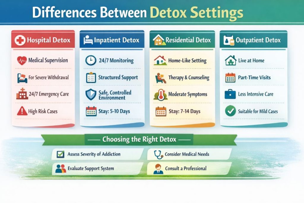 Differences Between Detox Settings