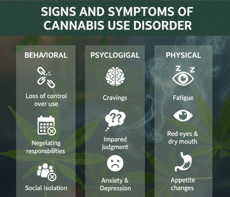 Signs and Symptoms of Cannabis Use Disorder