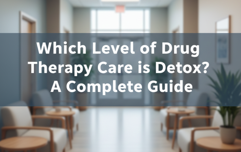 Which Level of Drug Therapy Care is Detox A Complete Guide