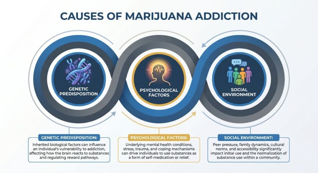 Causes of marijuana addiction