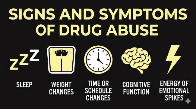 sign and symptoms of drug abuse
