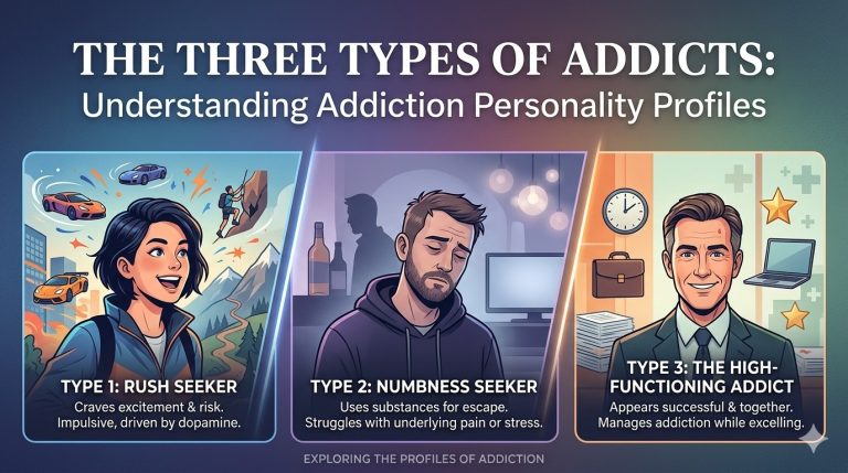 The Three Types of Addicts: Understanding Addiction Personality Profiles