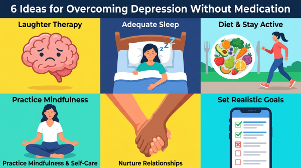 6 ideas for overcoming depression without medication
