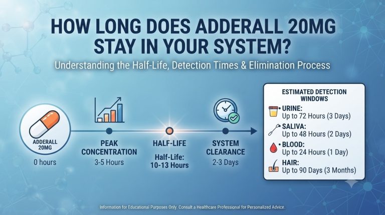 How Long Does Adderall 20mg Stay in Your System?
