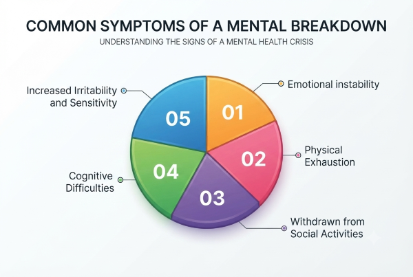 common symptoms of a mental breakdown